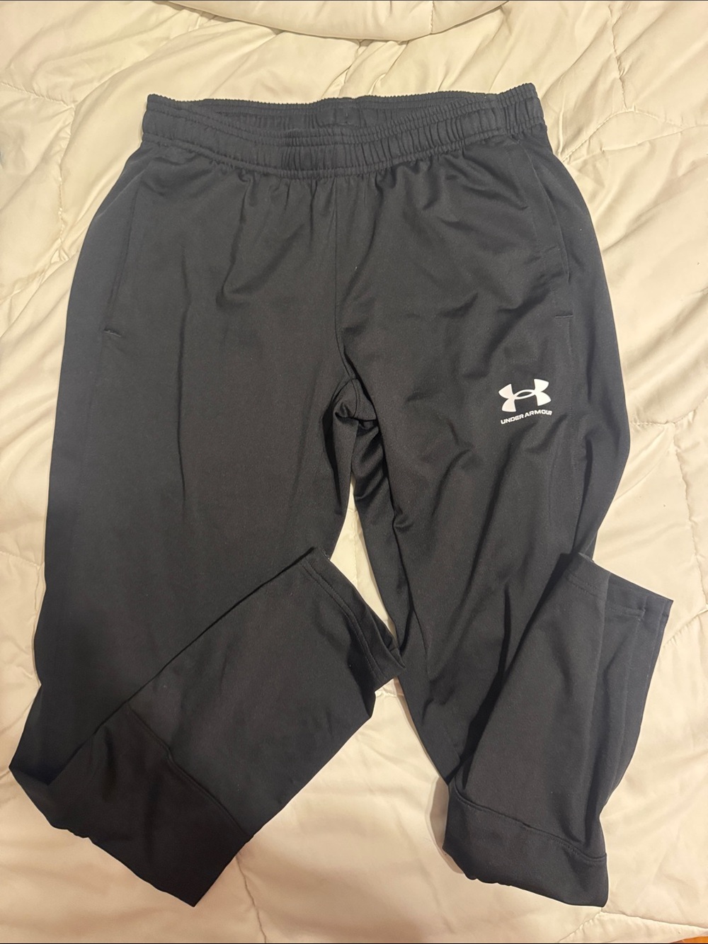 Under Armour Black Performance Track Pants with Logo